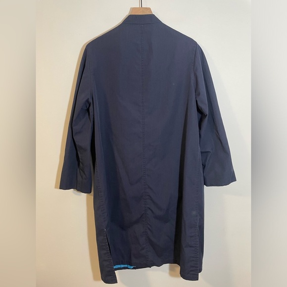Misty Harbor Buoy Cloth Rain Trench Coat | Rare Vintage 60s Size 18Reg Navy Blue - Picture 8 of 12